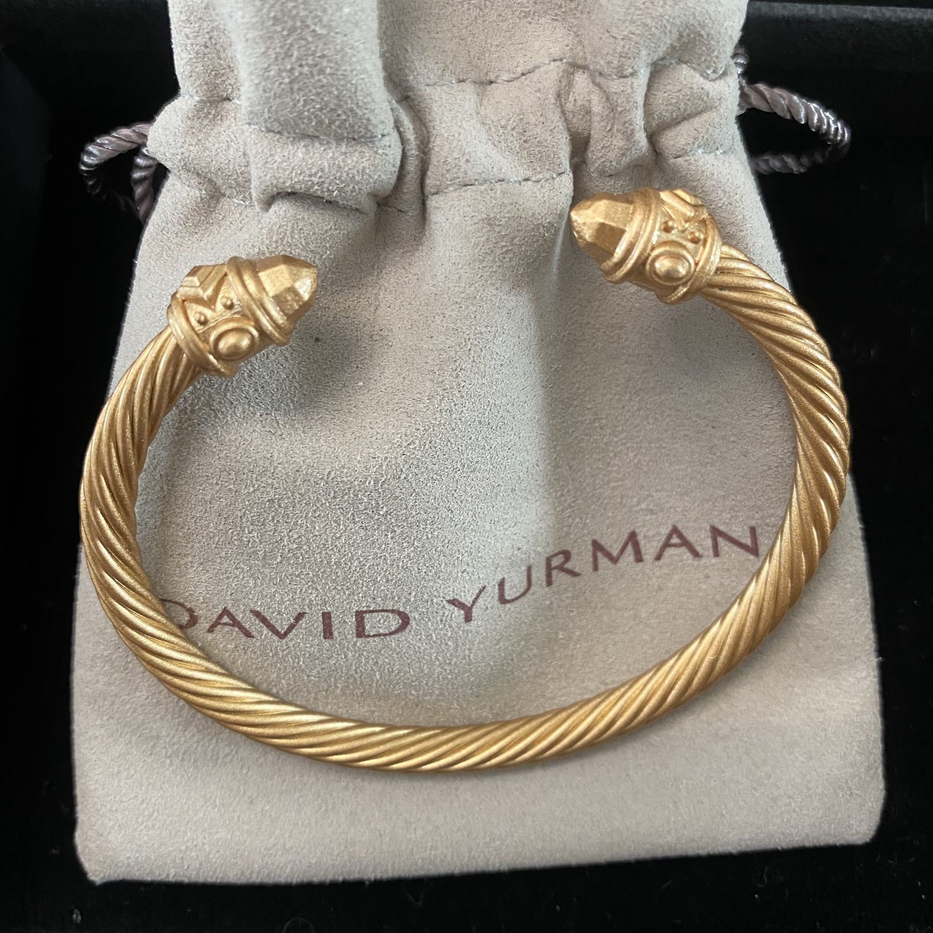 David Yurman Renaissance Classic Cable Bracelet Sand Aluminum