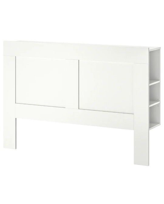 Ikea Brimnes King Size Bed Headboard Bookshelf Assembly