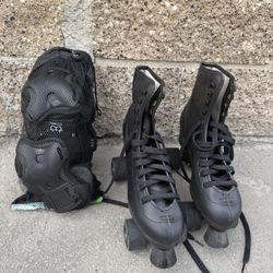 Roller Skates With Knee & Elbow pads 