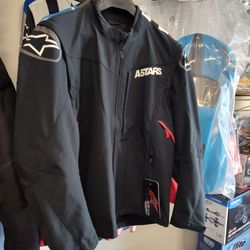 Alpinestars Motorcycle Jacket Black size extra large brand new. High quality windbreaker
