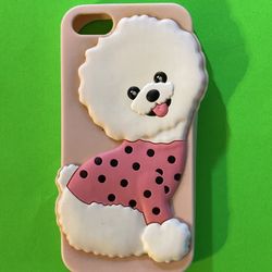 IPhone 5/5S/SE Case With Dog Design pink 