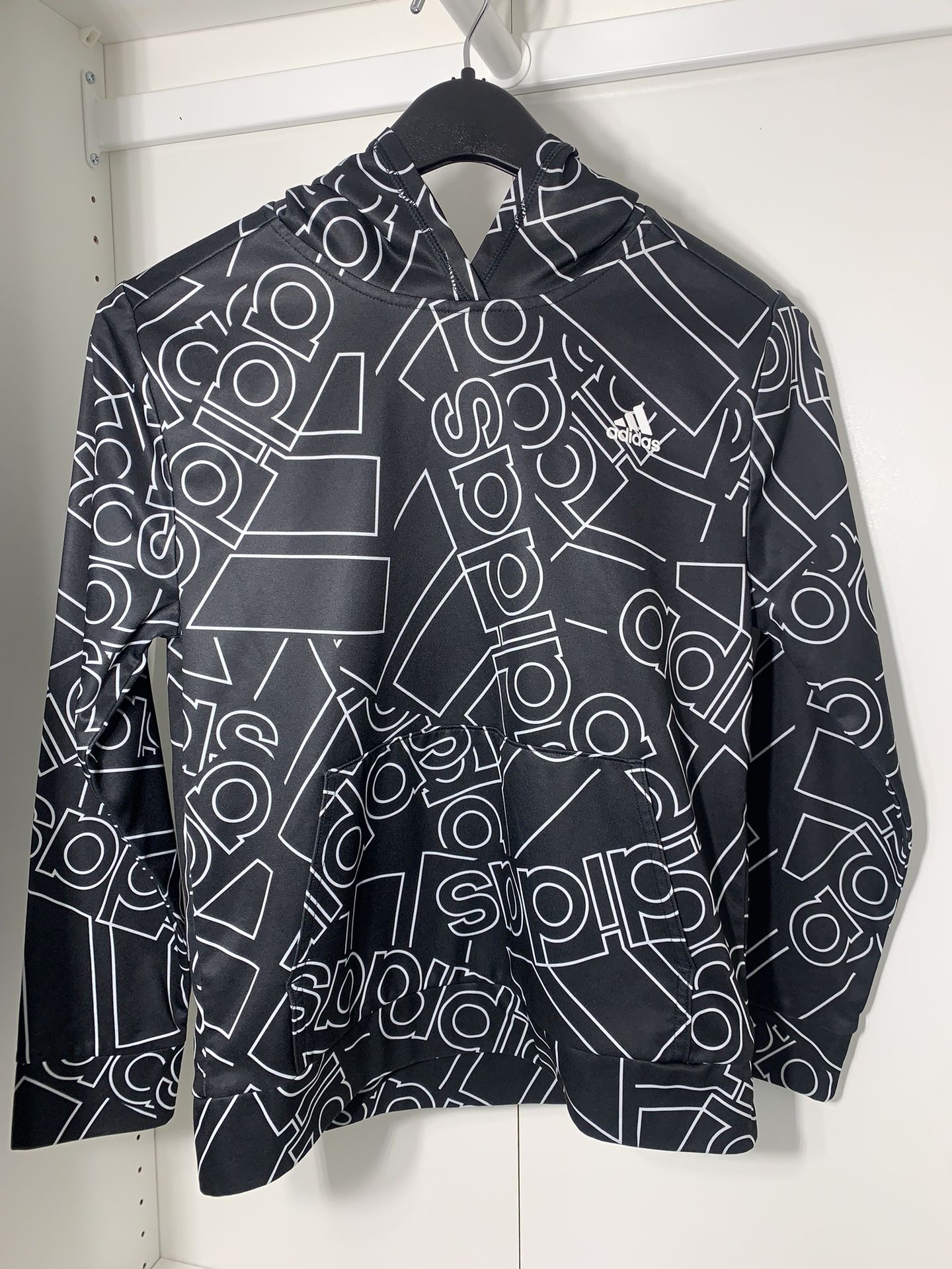 Adidas Logo All Over Hoodie