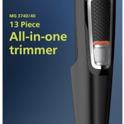 Norelco Philips Multi Groomer - 13 Piece Mens Grooming Kit For Beard, Face, Nose, And Ear Hair Trimmer And Hair Clipper - NO Blade Oil Needed