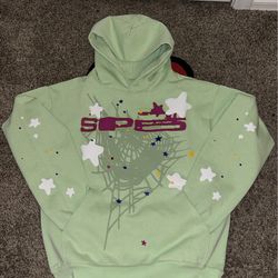Mint sp5der hoodie - size medium