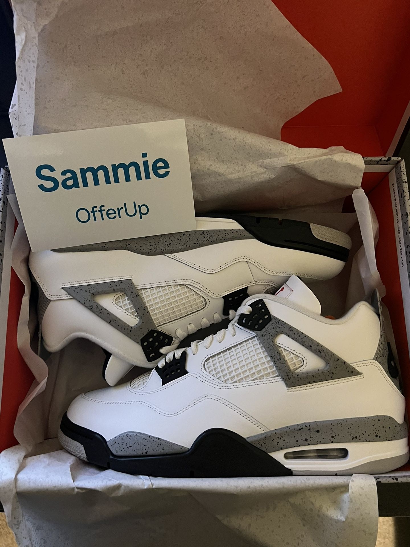 Air Jordan 4 Retro White Cement Men Size 13 (2025)