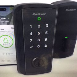 KWIKSET HALO SELECT TOUCHSCREEN WI-FI AND METTER ENABLE SMART LOCK DEADBOLT IN MATTE BLACK