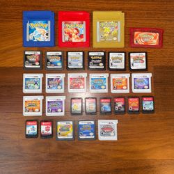 POKEMON VIDEO GAME LOT *NO CASES* (MUST BUY ALL TOGETHER)