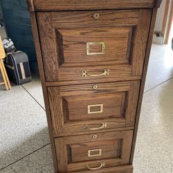 Filing Cabinet-wood