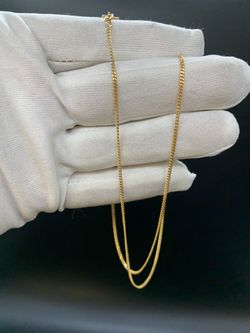 20" 1MM GOLD CURB CHAIN #34608