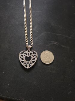Heart Pendant & Chain.