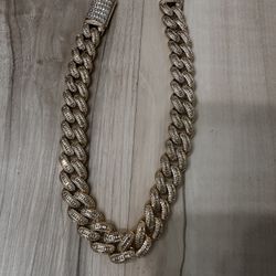 Iced Out Gold Cuban Chain 