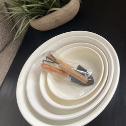 4 Pack Planter Saucer Heavy Duty -Beige