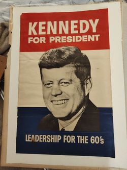 Original John F Kennedy Campaign Poster