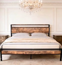 Brand new king bed frame with headboard