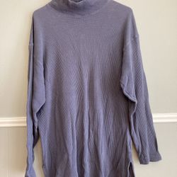 Vintage Eddie Bauer Waffle Oversized Top Small 