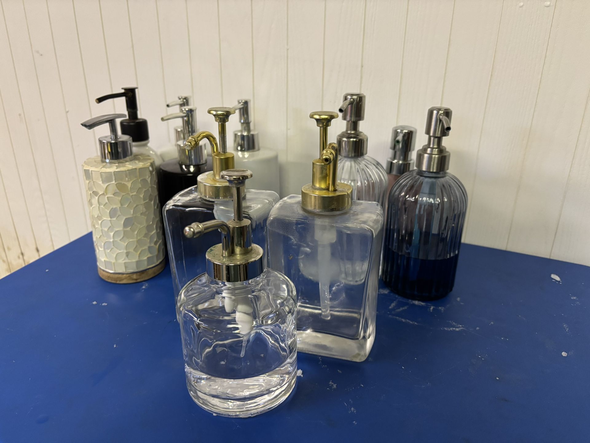 11 Fancy Glass Soap dispensers