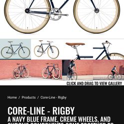Fixie bike core line rugby