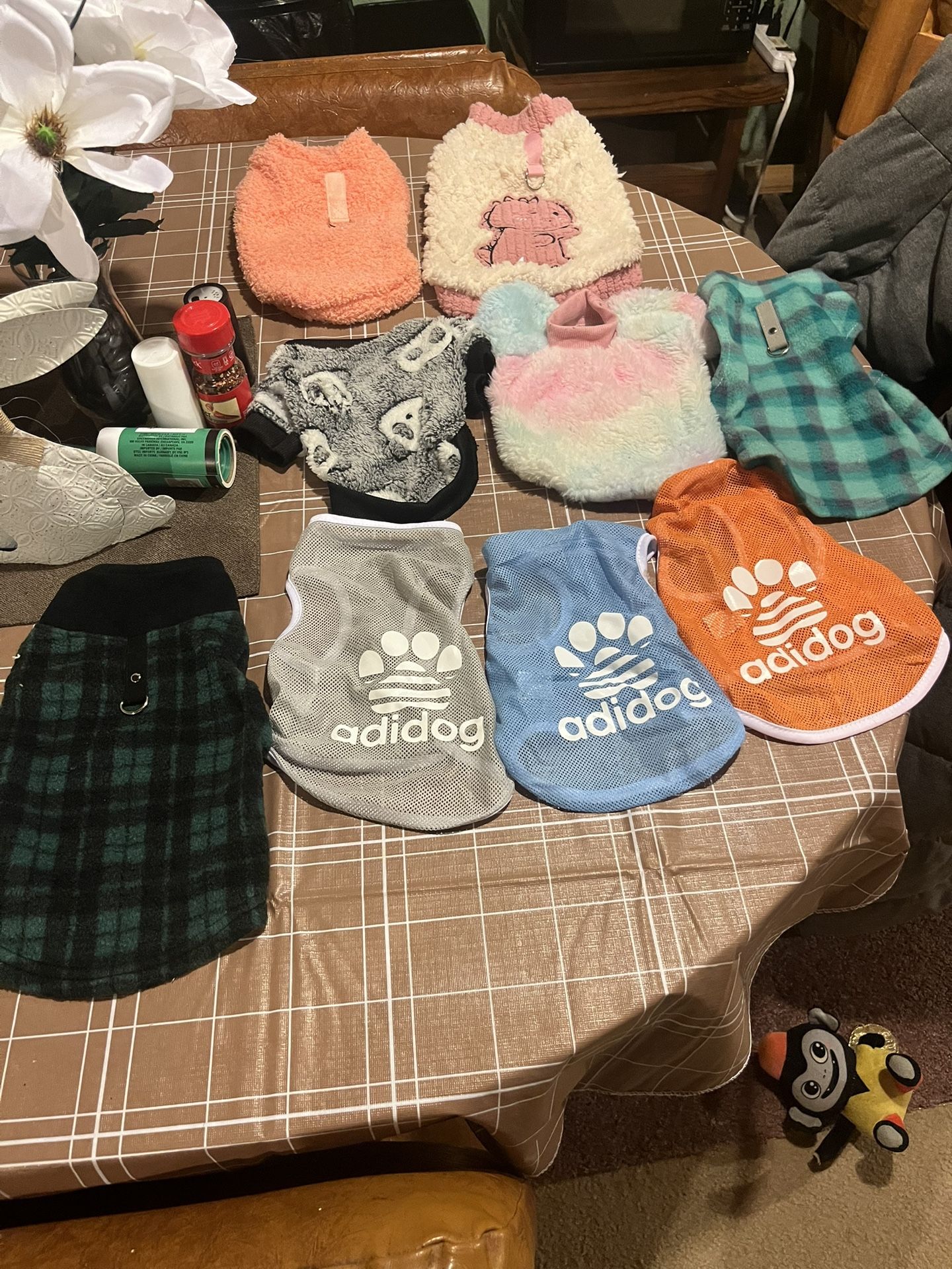 Set Of 9 Medium Dog Clothes. My Puppy Is Not A Clothes Wearer.