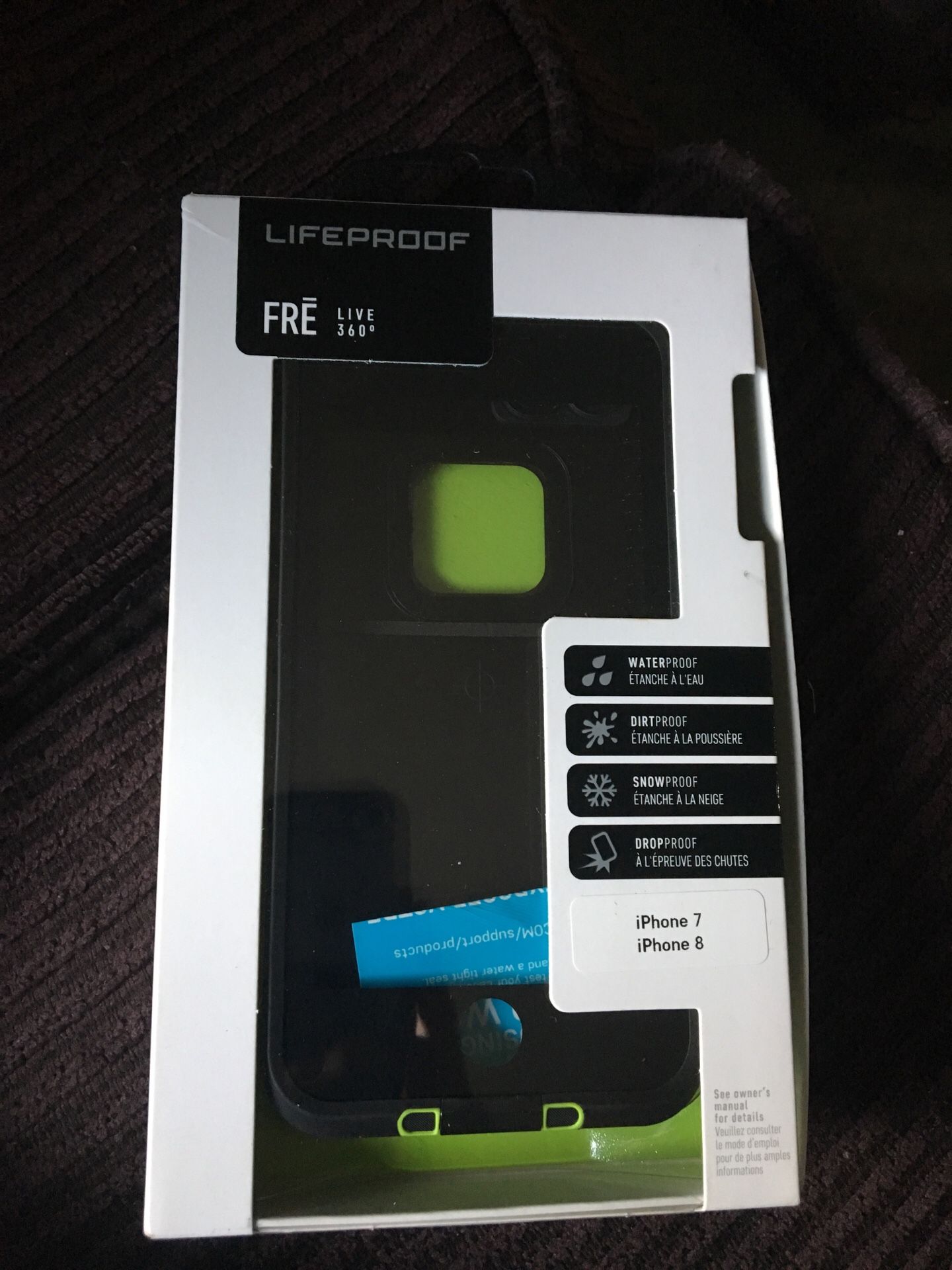 Never used iPhone 7 iPhone 8 lifeproof case