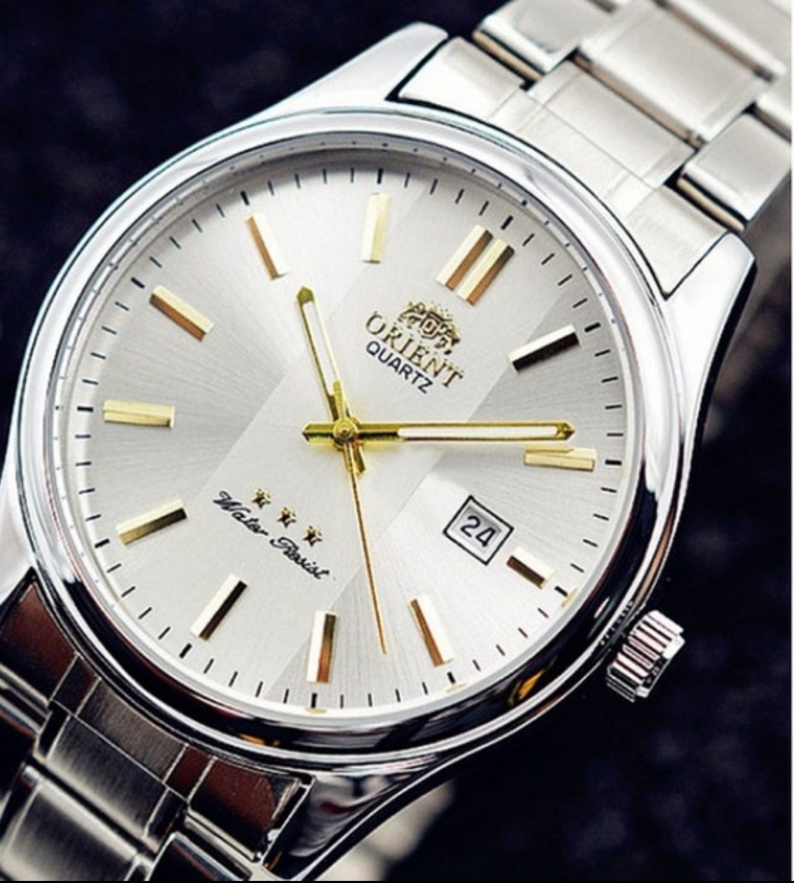 Orient Men's Quartz Watch Stainless Steel Quartz Watch Business Watch