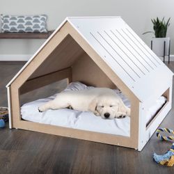 Indoor Dog House With Cushion