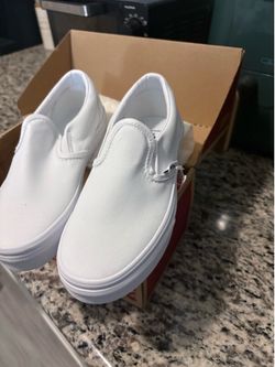 White vans new size 1 youth
