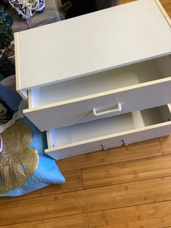 17 inches tall two drawers dresser $15