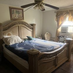 King Bed Frame And Entertainment Center 