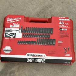 New Milwaukee 3/8 Sockets