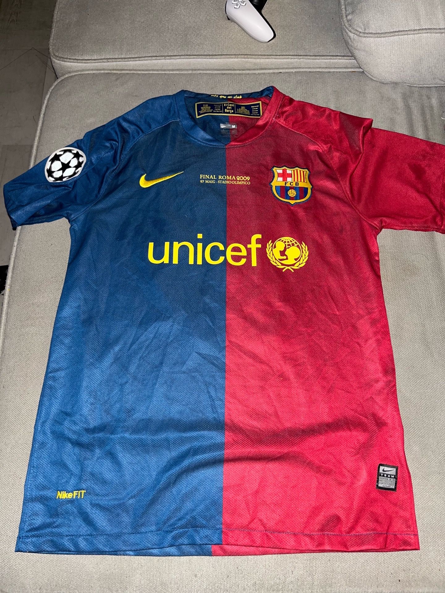 Lionel Messi 2009 ucl final jersey size M
