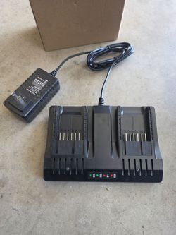 New dual power tool battery charger worx up to 40v