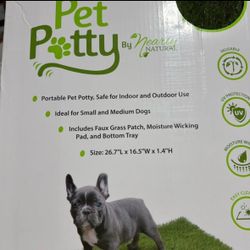 Nearly Natural Dog Potty 16.5x26.7 in. Artificial Grass - 3-Layer Drainage Tray