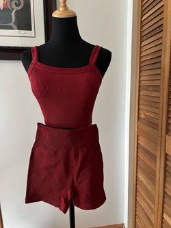 Tank and Ribbed shorts