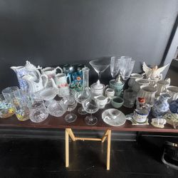 Different Porcelain and Glass Pieces All For $35