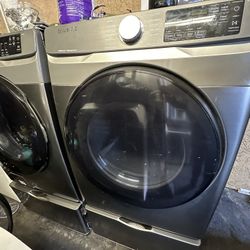 Samsung Washer And Dryer Set Front Load With Pedestals 
