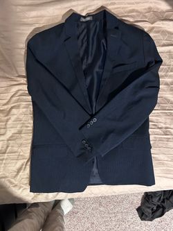 Van Heusen suit size 14 navy blue