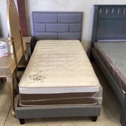 Sale New Twin Bed With Mattress Free Deliver 