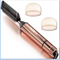 Cepillo Alisador de Pelo, cepillo alisador de pelo con anillo TYMO, peine alisador de pelo para mujeres con 5 temperaturas 20s de calentamiento rápido