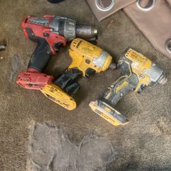 Milwaukee Dewalt Drills 