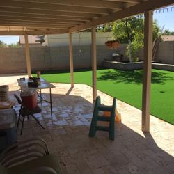 Grass,pools , Travertine 