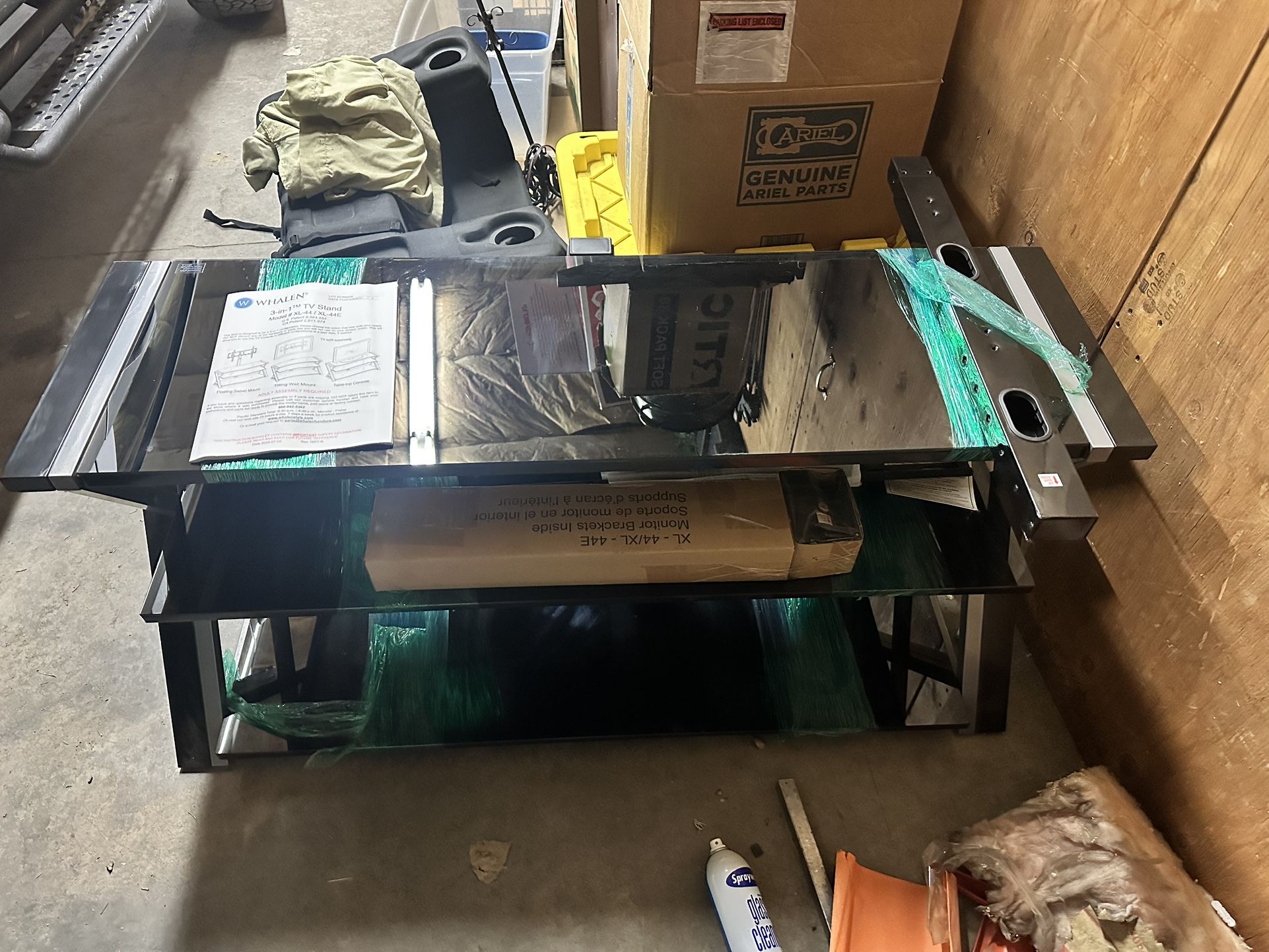 Glass Tv Stand And 44 Inch TV