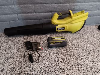 BLOWER RYOBI 40V BATTERY AND CHARGER INCLUDED