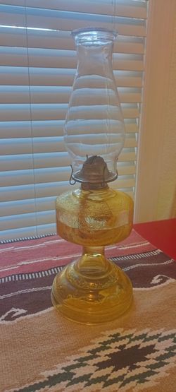 Antique Oil Lamp w/ extra wick - priced to move!