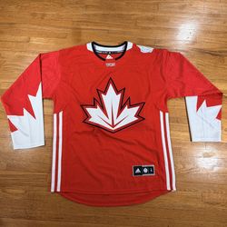Adidas Team Canada 2016 World Cup of Hockey Jersey Men's Small Red
