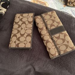 coach wallet an checkbook