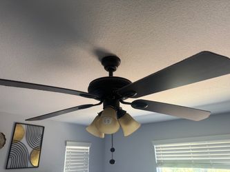 Black Ceiling Fan with Light Kit