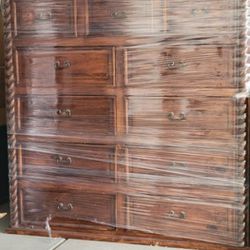 Custome-made 11 drawer wood dresser $350