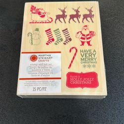 Stamps In A Wood Box By Martha Stewart 