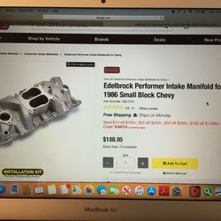 Eddlebrock Aluminum Chevrolet Manifold