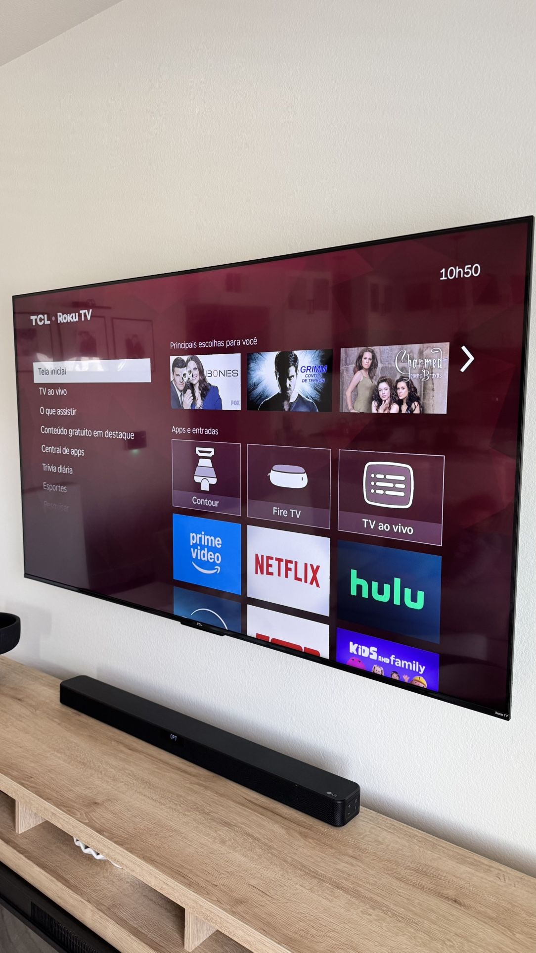 TCL 65” Class S4 (65S451) 4K UHD HDR Smart TV with Roku TV
